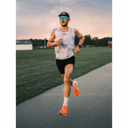 Fusion Run Singlet - White / Grey - Unisex