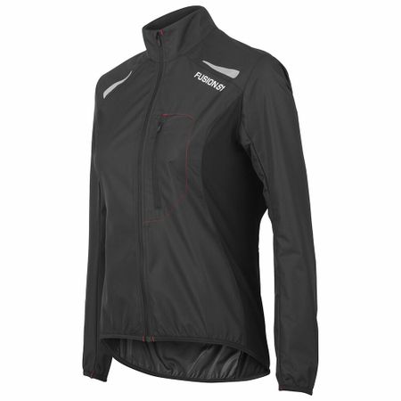 Fusion Womens S1 Run Jacket Black - Dam