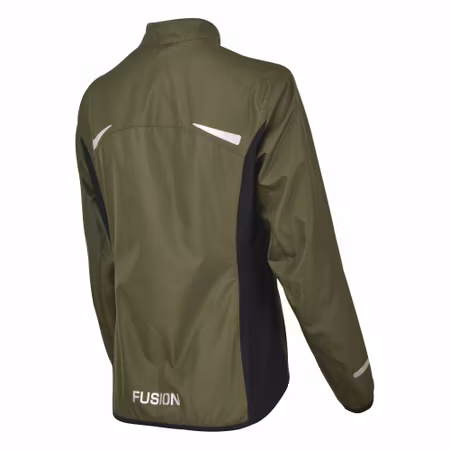 Fusion Womens S1 Run Jacket Green - Dam