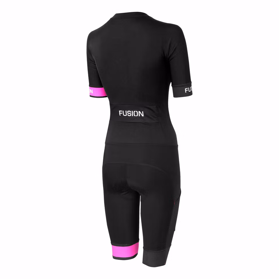 Fusion Speed Suit with pocket Black/Pink - Unisex