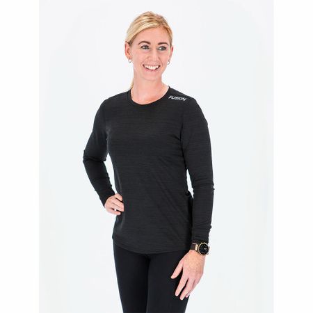 Fusion C3 LS Shirt - Black - Dam
