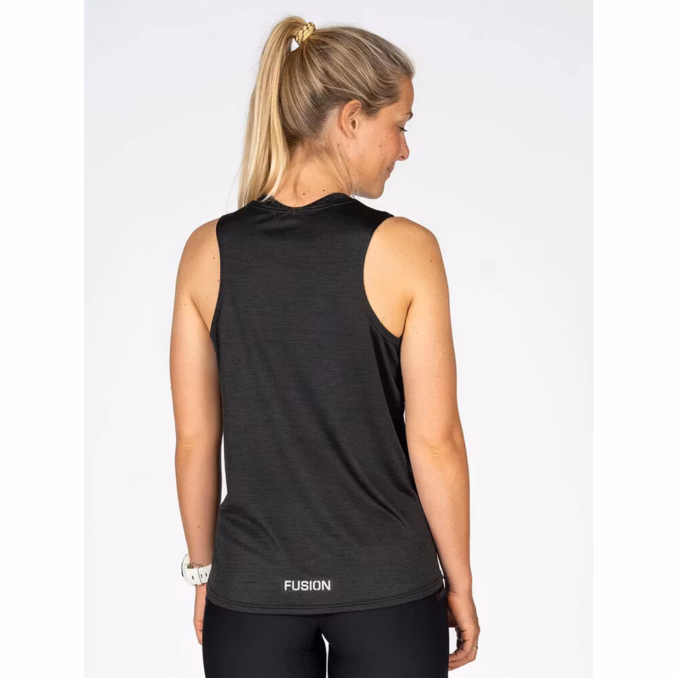 Fusion Womens C3 Singlet - Black - Dam