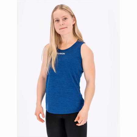 Fusion Womens C3 Singlet - Night Blue - Dam