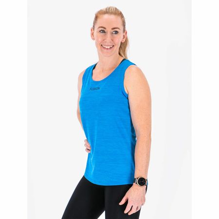 Fusion Womens C3 Singlet - Surf Blue - Dam