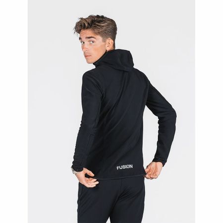 Fusion Mens Recharge Hoodie - Black - Herr