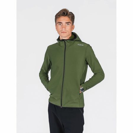 Fusion Mens Recharge Hoodie - Green - Herr