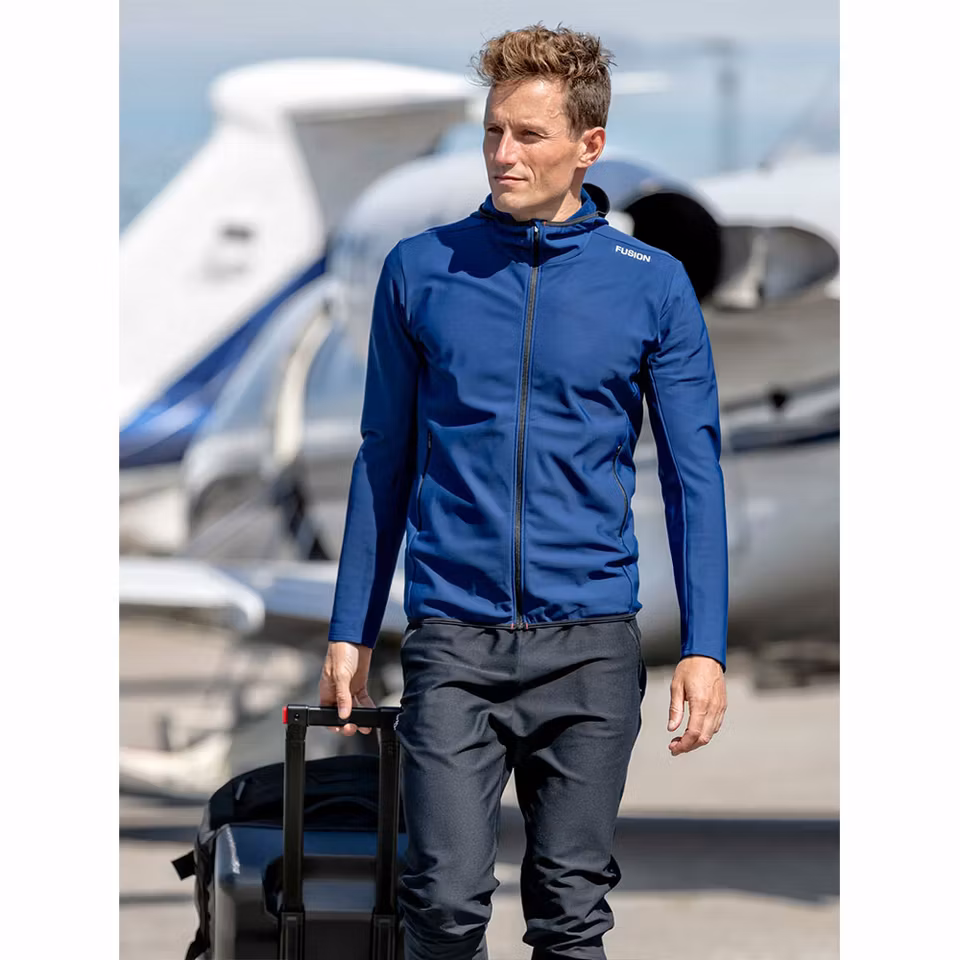 Fusion Mens Recharge Hoodie - Night Blue - Herr