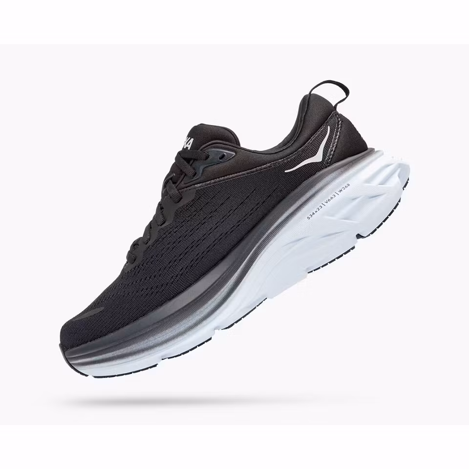 Hoka Bondi 8 Wide Black / White - Dam