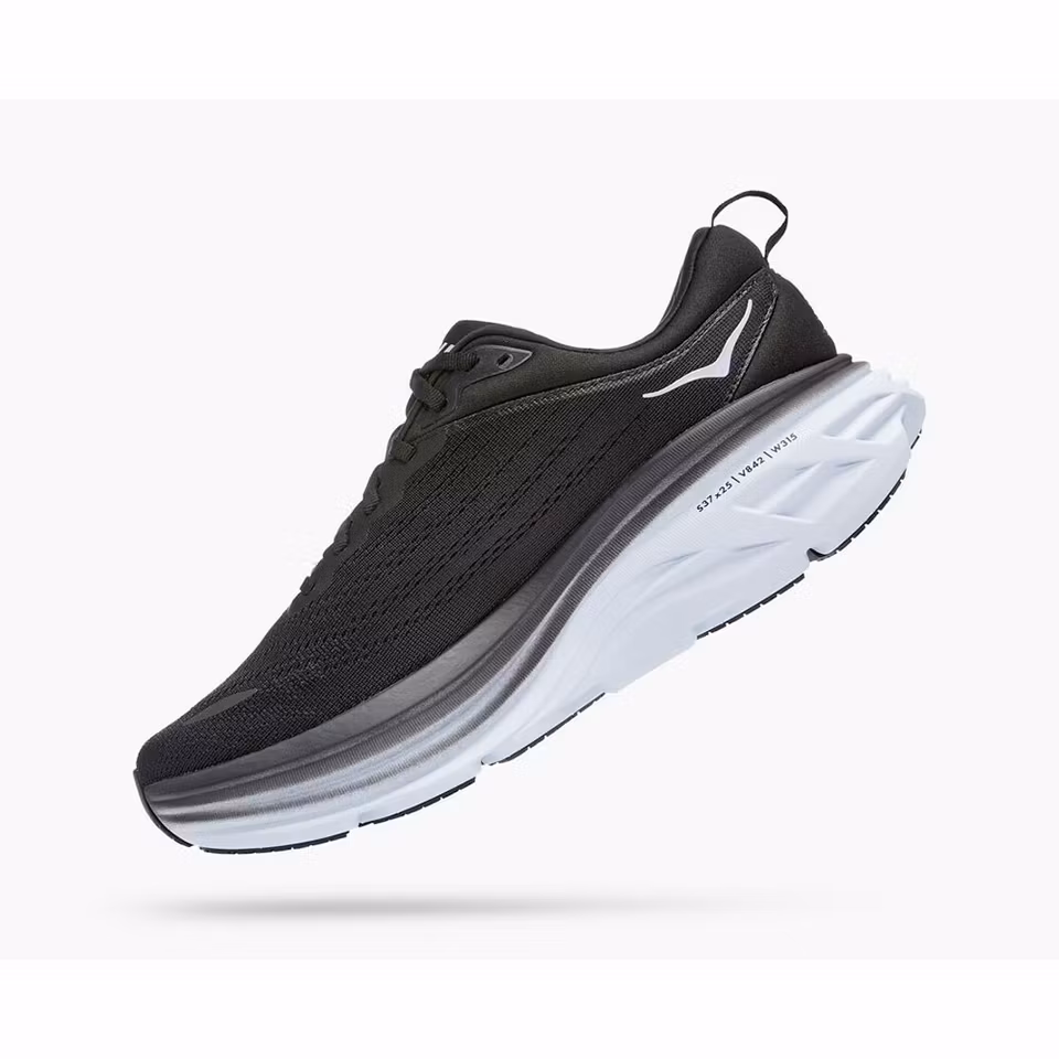 Hoka Bondi 8 Wide Black / White - Herr