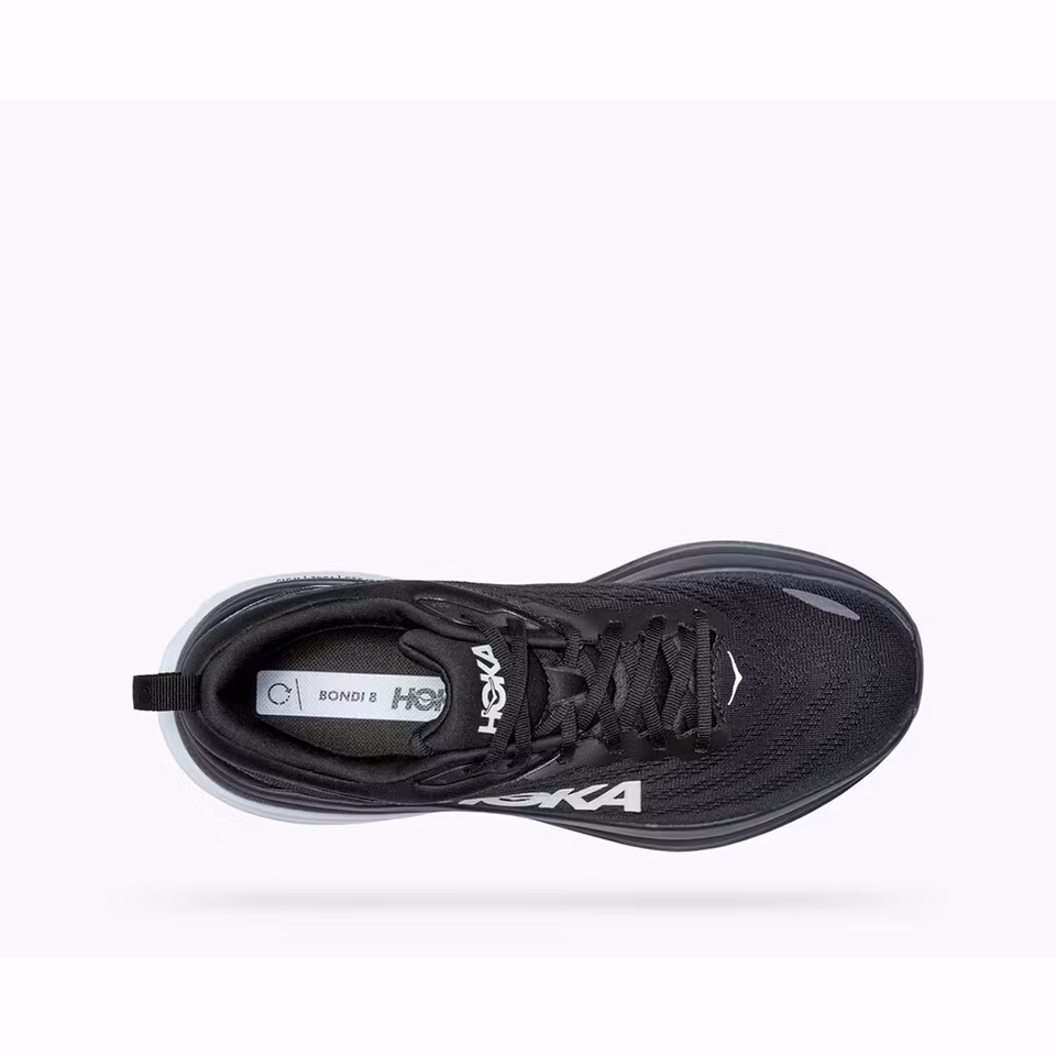 Hoka Bondi 8 Wide Black / White - Herr