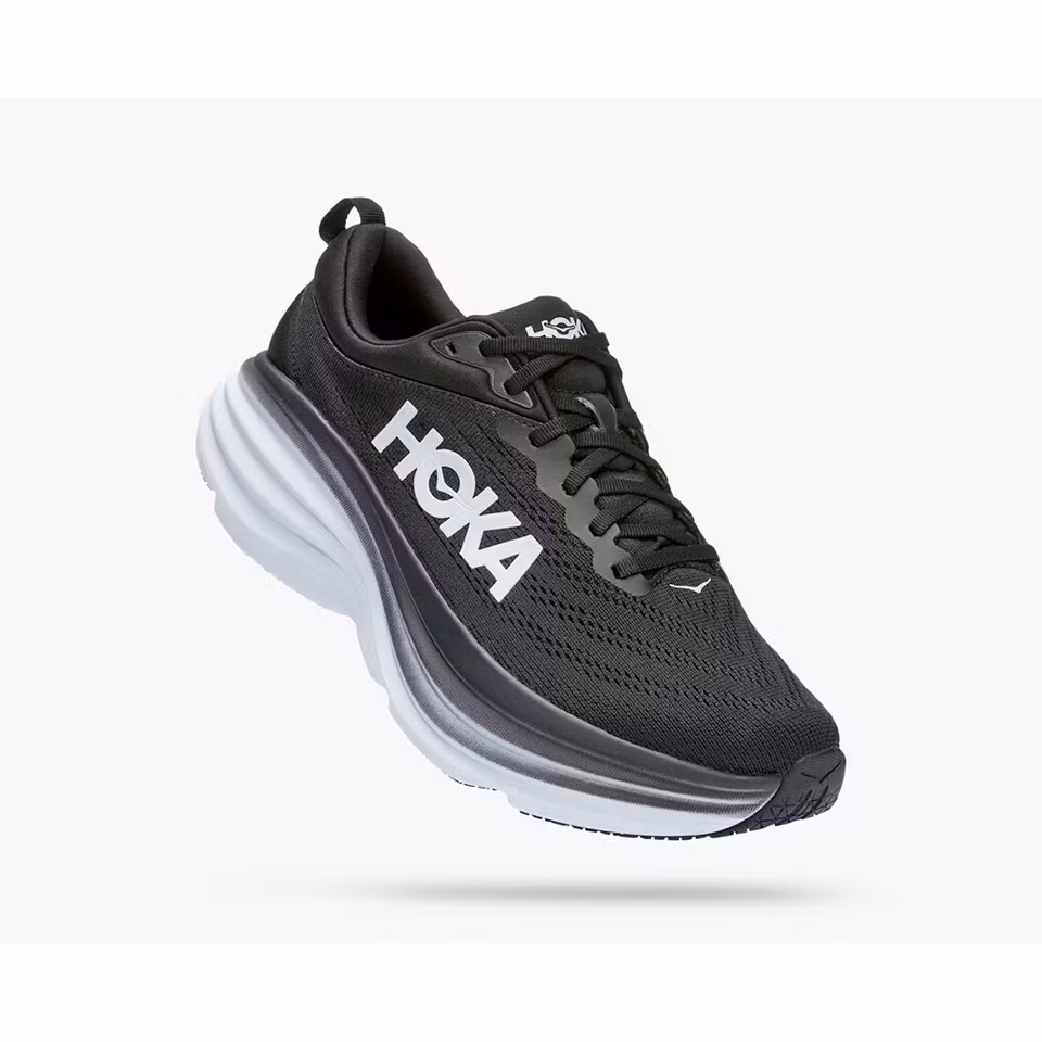 Hoka Bondi 8 Wide Black / White - Herr
