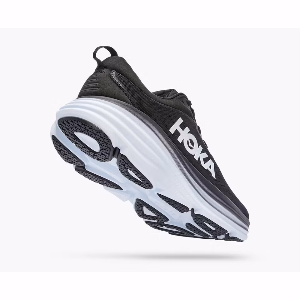 Hoka Bondi 8 Wide Black / White - Herr