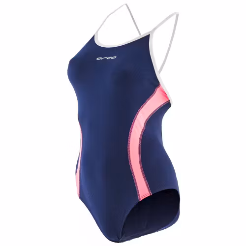 Orca Enduro One Piece Blue Depths - High Vis Pink Dam