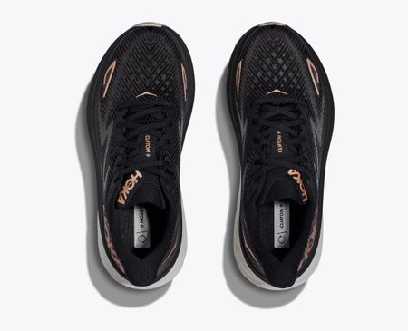 Hoka Clifton 9 Black / Rose Gold - Dam
