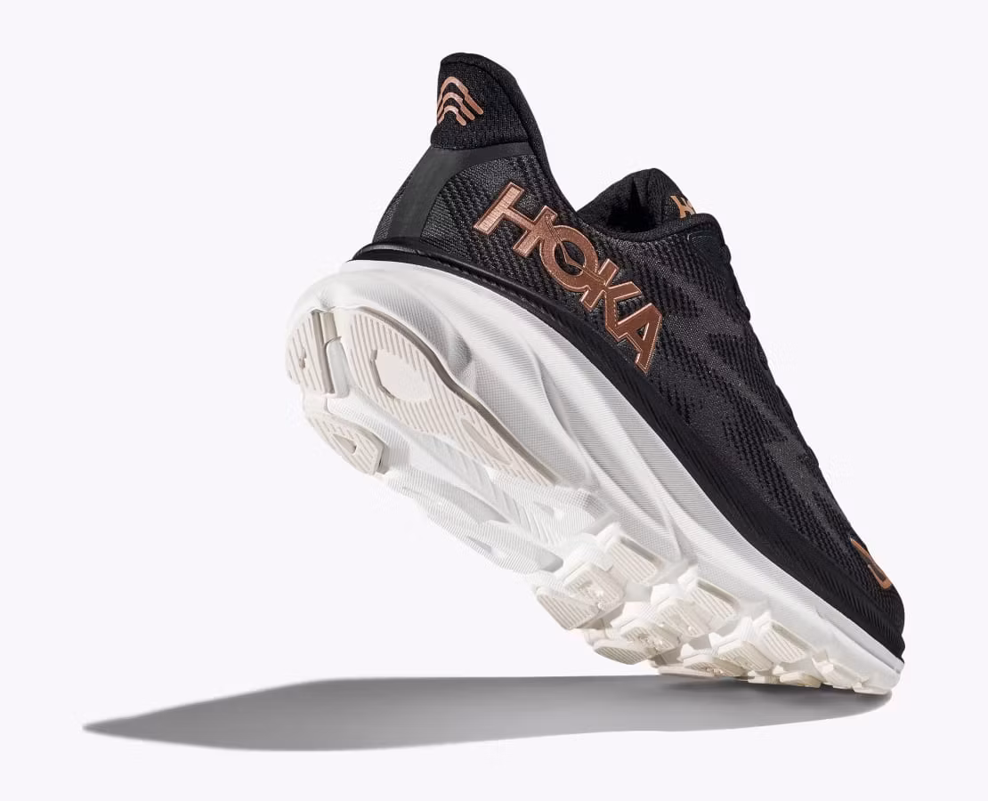 Hoka Clifton 9 Black / Rose Gold - Dam