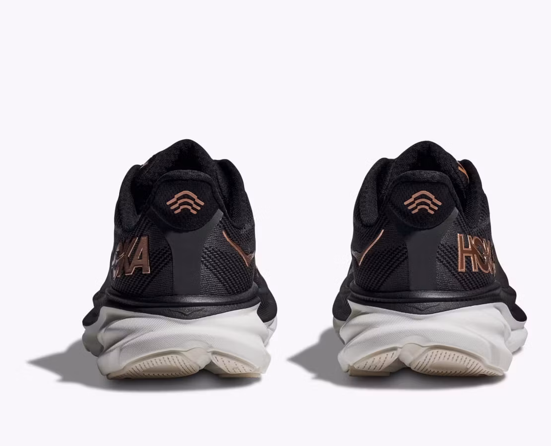 Hoka Clifton 9 Black / Rose Gold - Dam