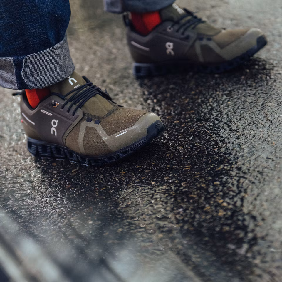 On Cloud 5 Waterproof Olive / Black - Herr
