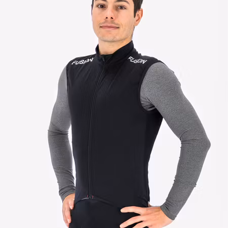 Fusion Mens Tempo Pro Cycling Vest Black - Herr