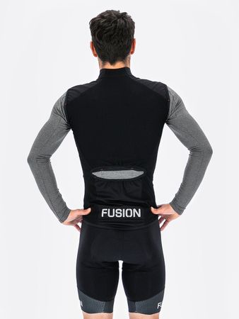 Fusion Mens Tempo Pro Cycling Vest Black - Herr