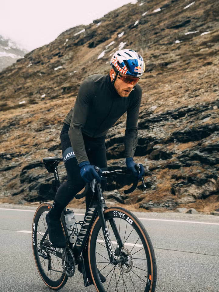 Fusion Mens Thermal Cycling Jersey Forest Green - Herr