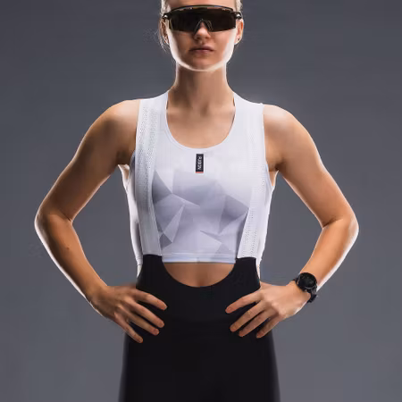 Fusion Womens Tempo Pro Top - White/Grey - Dam