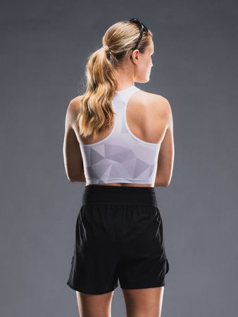 Fusion Womens Tempo Pro Top - White/Grey - Dam