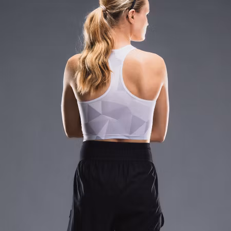 Fusion Womens Tempo Pro Top - White/Grey - Dam