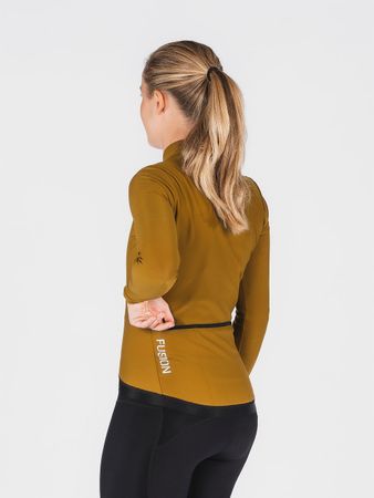 Fusion Womens Thermal Cycling Jersey - Mustard - Dam