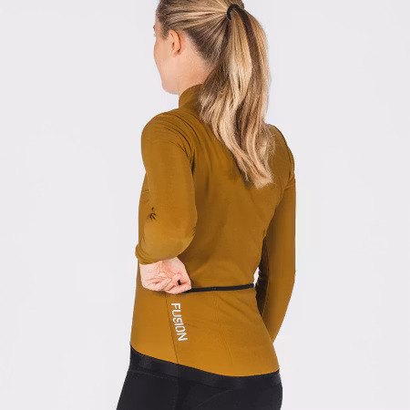 Fusion Womens Thermal Cycling Jersey - Mustard - Dam