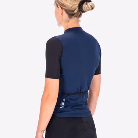 Fusion Womens Cycling Jersey - Dark Night Blue - Dam