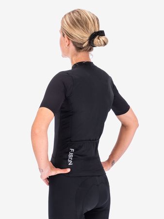 Fusion Womens Cycling Jersey - Black - Dam
