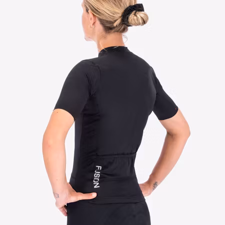 Fusion Womens Cycling Jersey - Black - Dam