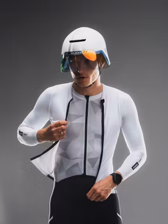Fusion Tempo Tri LS Jersey - White - Unisex
