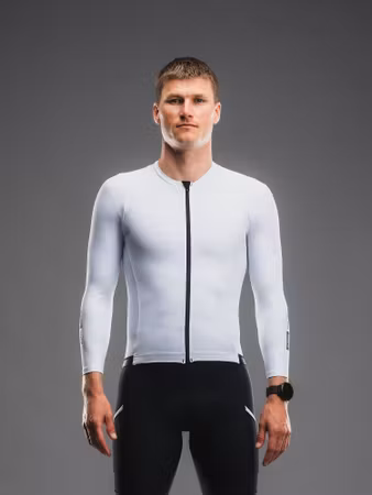 Fusion Tempo Tri LS Jersey - White - Unisex