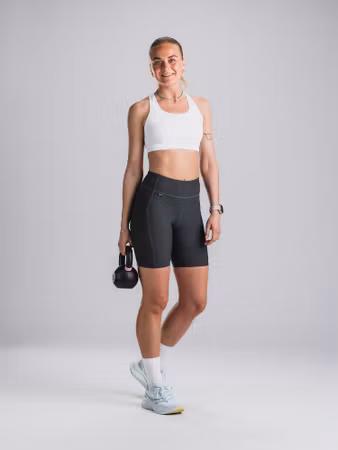 Fusion Short Training Tights Grey - Dam