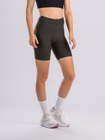 Fusion Short Training Tights Green - Dam