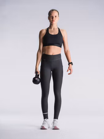 Fusion Tempo Training Tights Grey - Dam