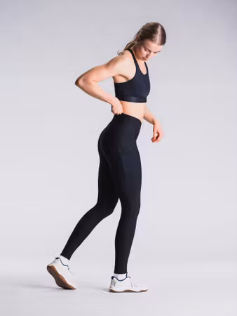 Fusion Womens Gym Tights Superblack - Dam