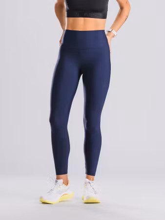 Fusion Womens High Rise Tights Night Blue - Dam