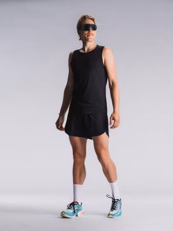 Fusion Tempo One Run Singlet Black - Herr