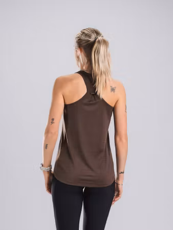 Fusion Womens Training Top - Brown - Dam
