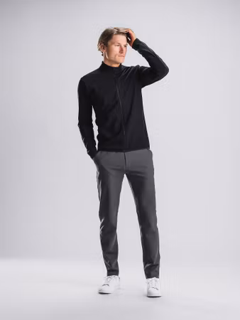Fusion Mens Recharge Full Zip Black - Herr