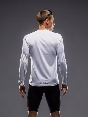 Fusion Tempo LS Shirt - White - Herr