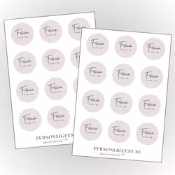 Födelsedag stickers, stilren