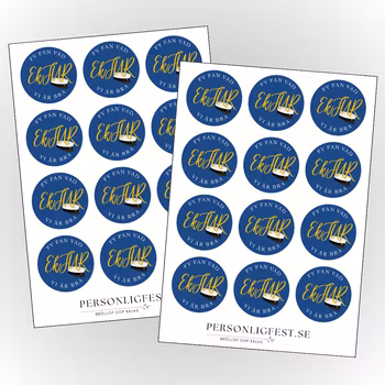 Klassnamn, studentstickers