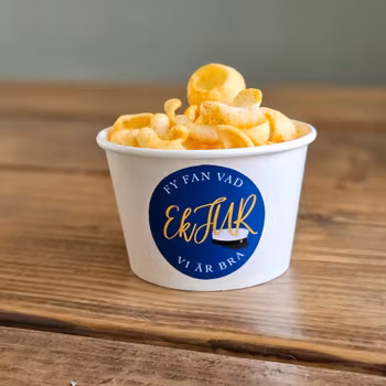 Snacks/glassbägare & stickers, klassens namn