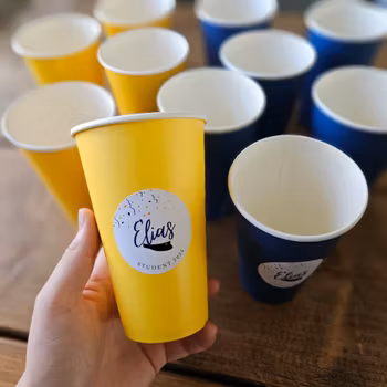 Muggar & stickers, vit student