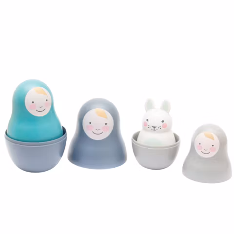 Doppresent i modern design - Rosa & Bo blue