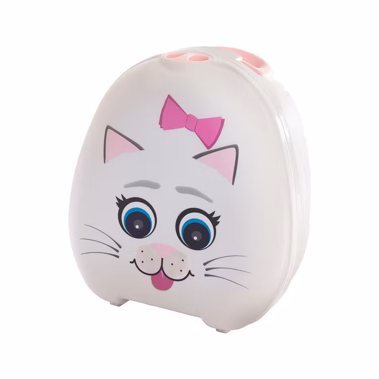 Doppresent till tjej - söt kattpotta