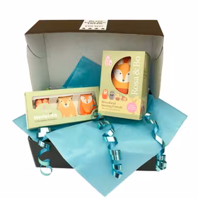 Doppresent pojke - Woodlies Fox och Rosa & Bo Woodland